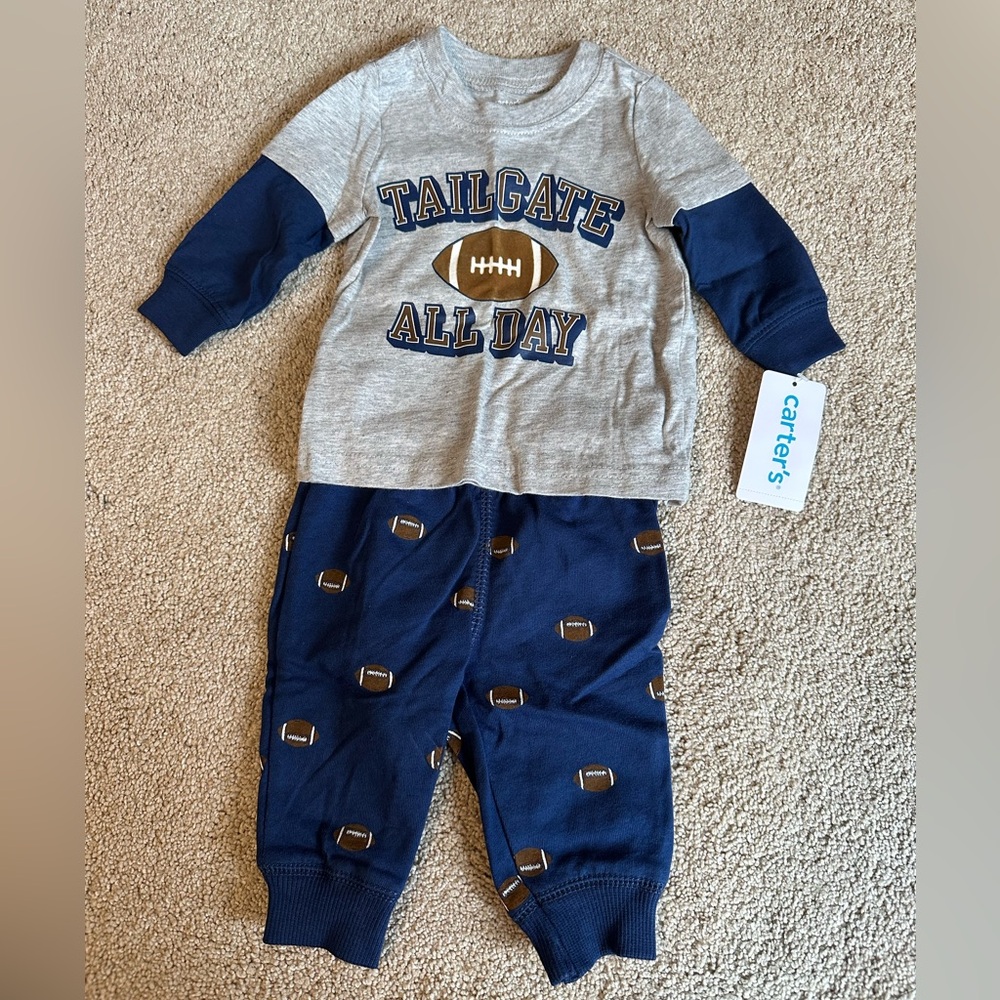NWT Carter's Tailgate All Day 3m Outfit